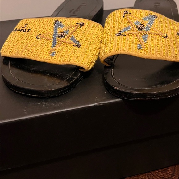 Dior Tarot Embroidered Leather slippers - Picture 2 of 5